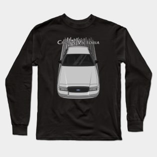 Ford Crown Victoria Police Interceptor - Silver Long Sleeve T-Shirt